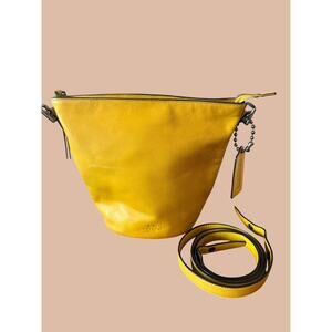 VTG COACH D1481-32281 Bleecker Mini Duffle Bucket Crossbody Bag-Marigold